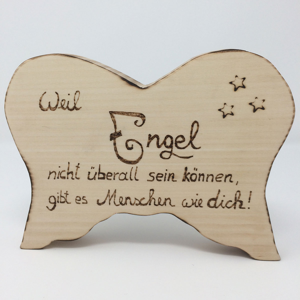 Engelsflügel als Geschenksidee mit schönem Spruch Dreamfactory